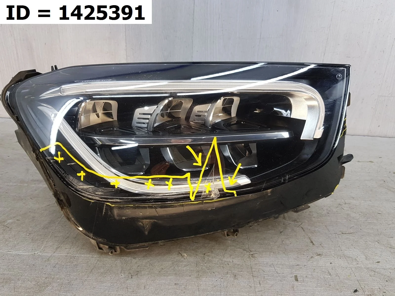 фара правая Mercedes Benz GLC Coupe 1, C253 253 253.364 Правый  A2539068201 2016-2024 (контрактная запчасть)