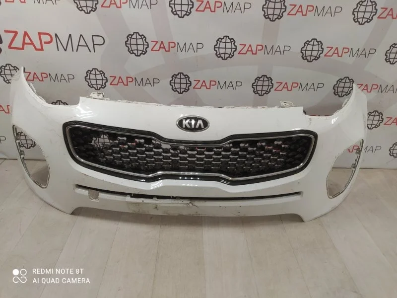 Бампер с решеткой радиатора передний Kia Sportage