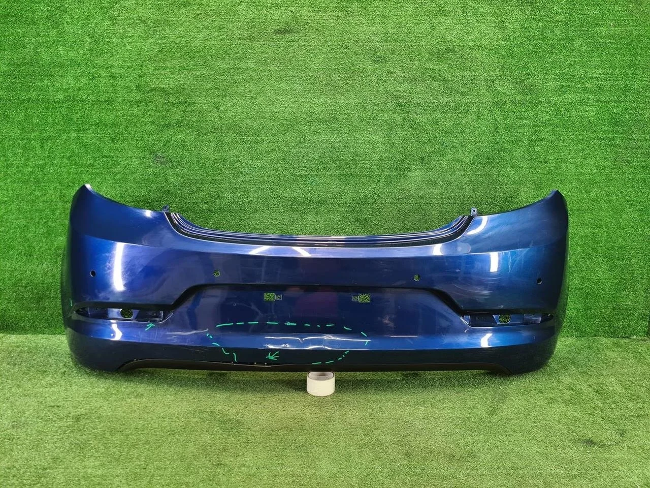 Бампер задний   хэтчбек Hyundai Solaris 1 (2014-2017)