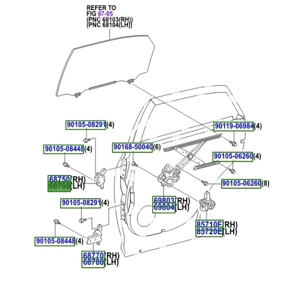 Петля двери Lexus RX450h 2012 AL10