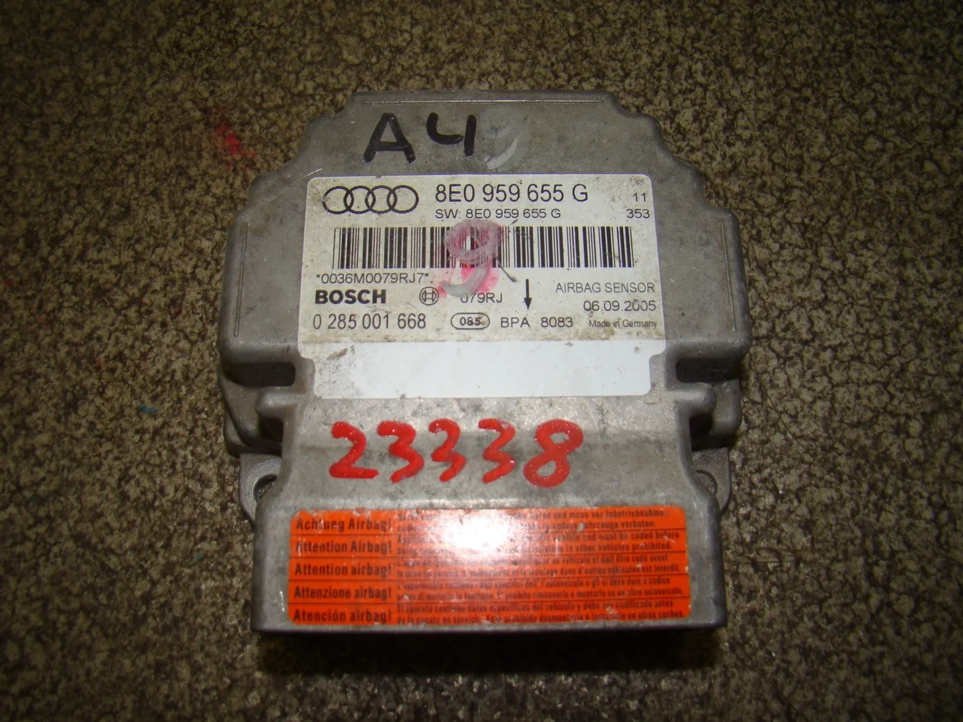 блок управления air bag Audi A4 (B7) 2004-2008