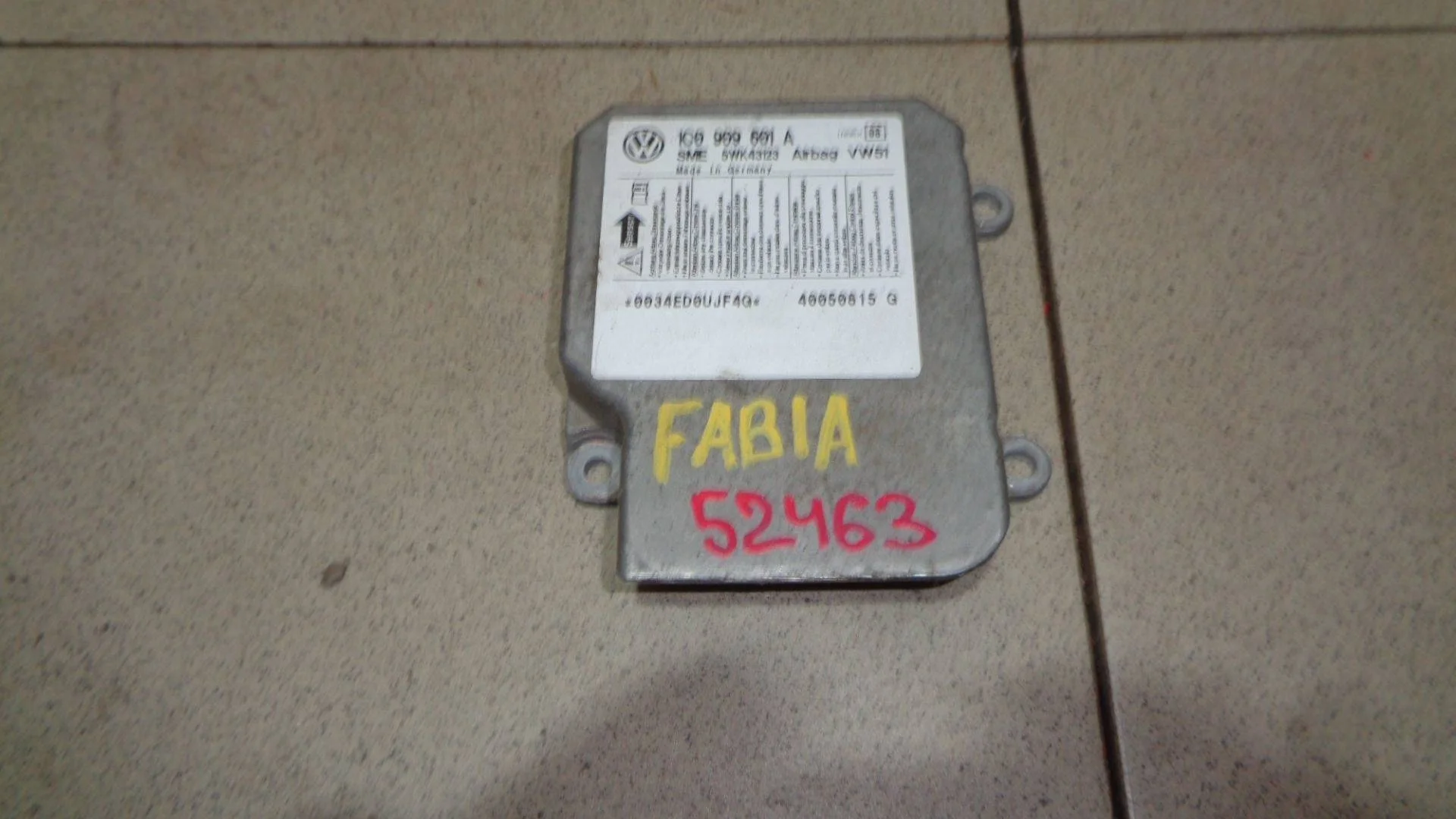 блок управления air bag Skoda Fabia I (6Y) 1999-2007