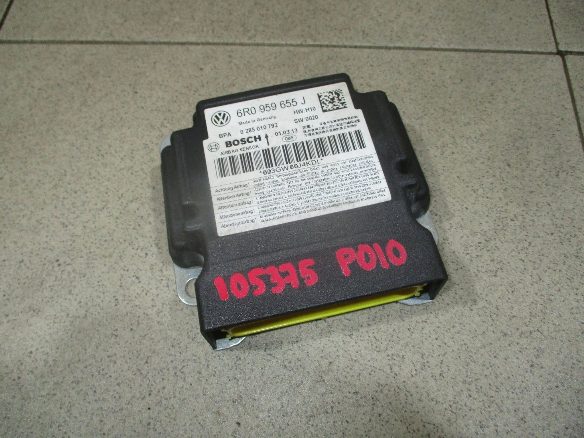 блок управления air bag VW Polo Sedan 2010-2020