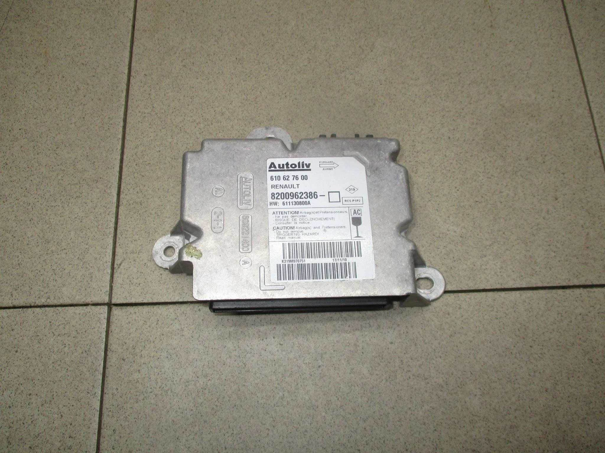 блок управления air bag Renault Megane II 2002-2009