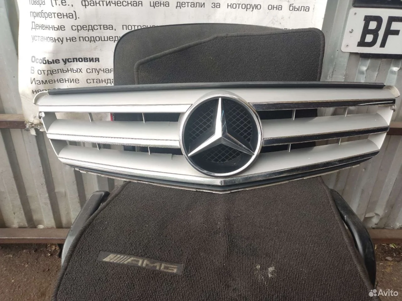 Решетка радиатора mercedes w204 amg пакет