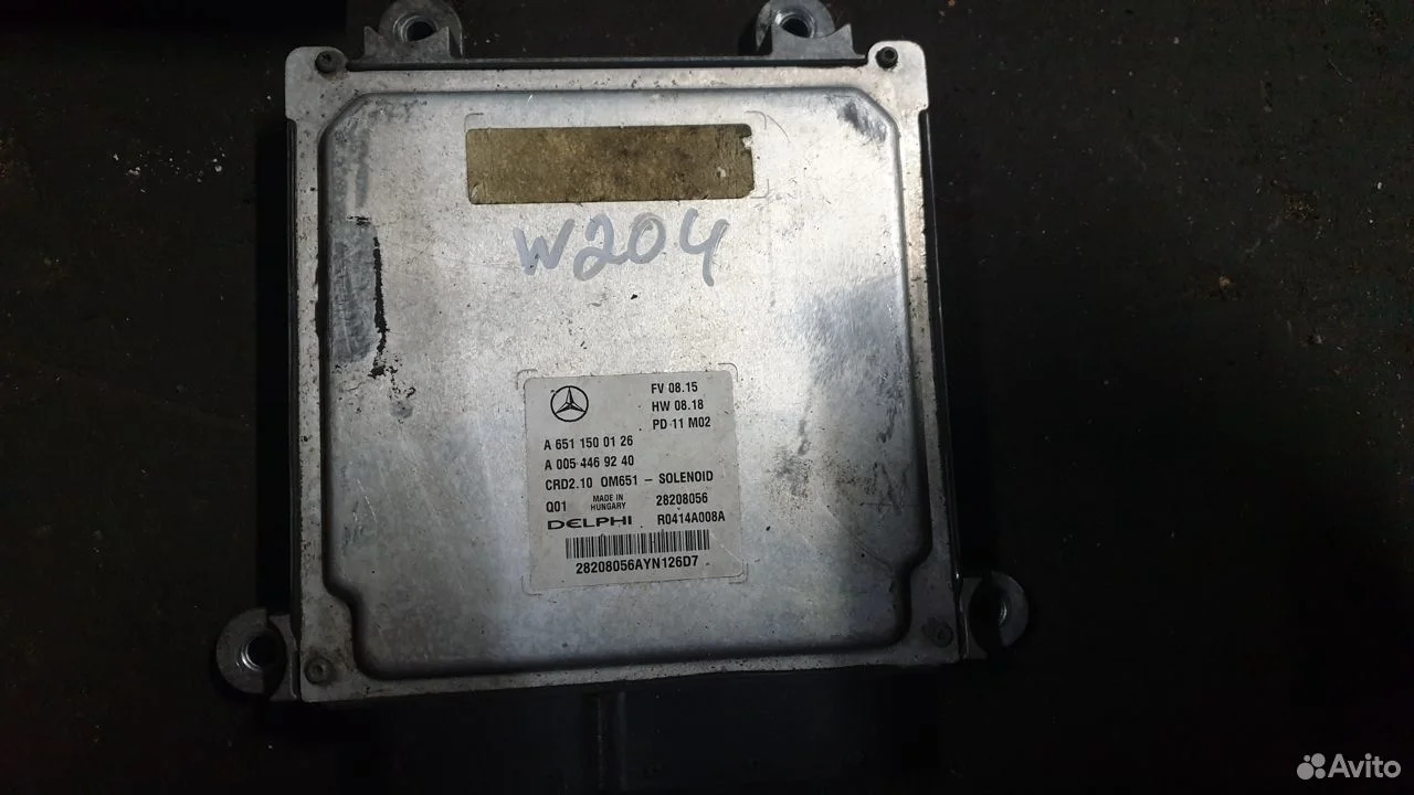 Эбу двигателя om651 на mercedes w204 w212