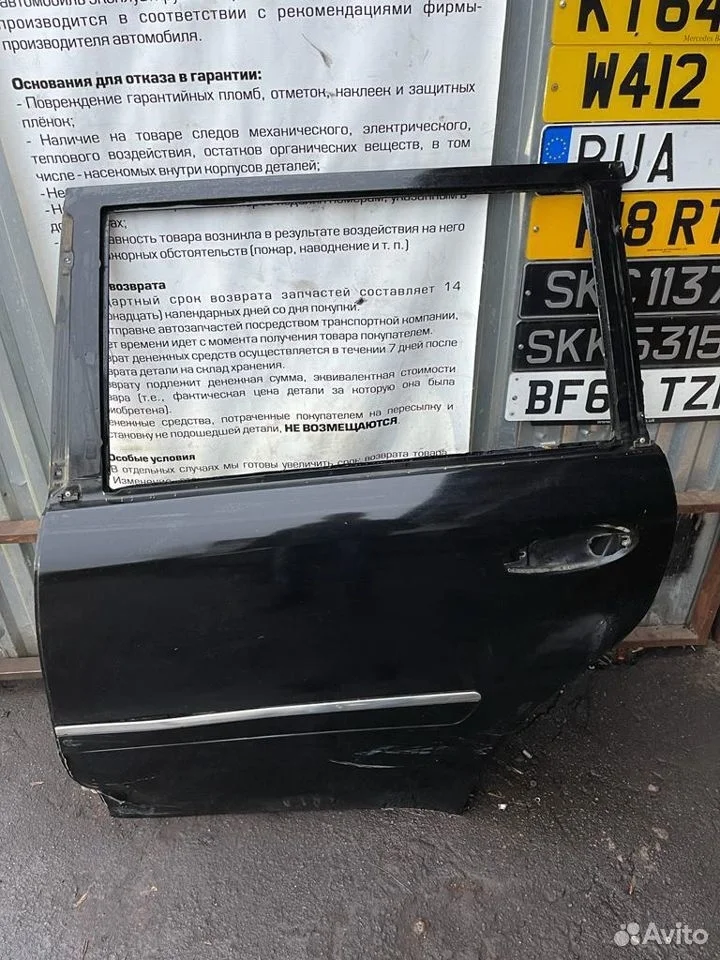 Дверь задняя левая mercedes gl x164 а1647300405