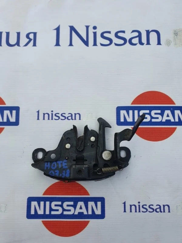 Замок капота Nissan Note 2006-2013 656019U100 E11 CR14, передний