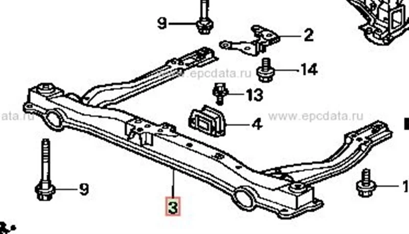 Балка подвески Honda Odyssey RA6