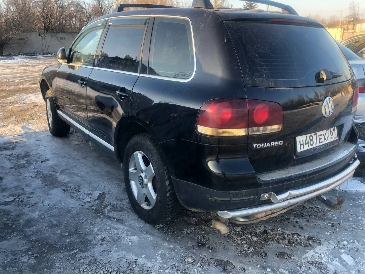 Замок двери задний правый Volkswagen Touareg I (7L) 2002-2010