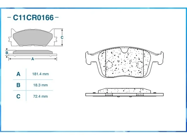 Колодки тормозные передние VOLVO XC60 I DZ 2008-2017