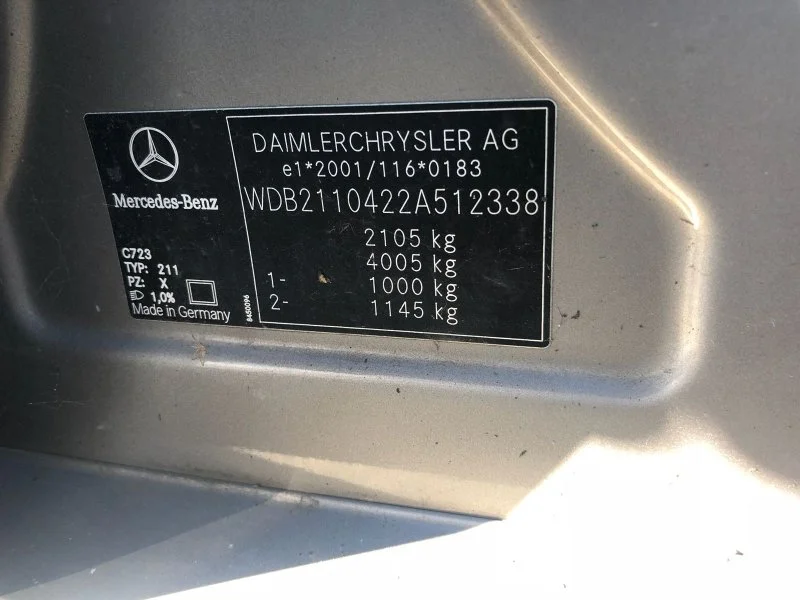 Продажа Mercedes-Benz E class 1.8 (163Hp) (271.941) RWD AT по запчастям