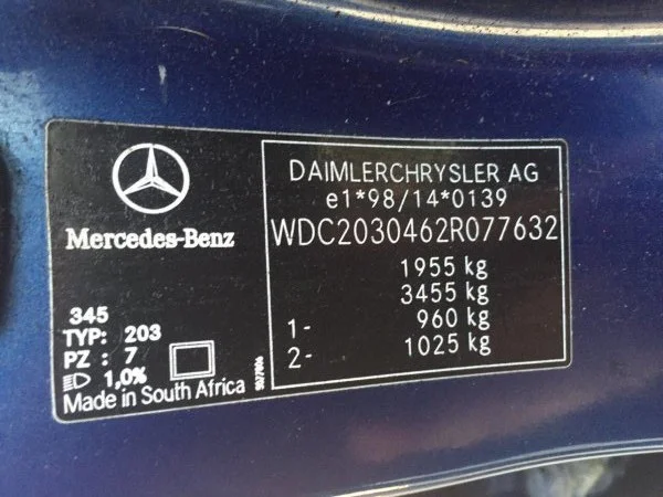 Продажа Mercedes-Benz C class 1.8 (163Hp) (271.940) RWD AT по запчастям