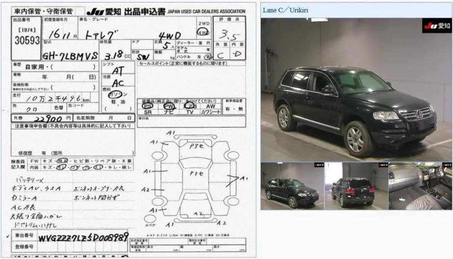 Продажа Volkswagen Touareg 2.5D (174Hp) (BAC) 4WD AT по запчастям