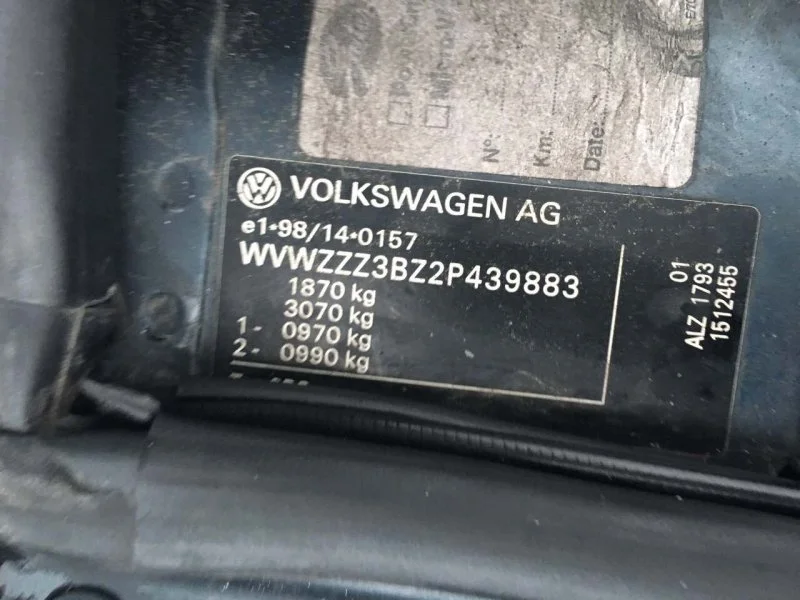 Продажа Volkswagen Passat 1.8 (150Hp) (AWT) FWD AT по запчастям