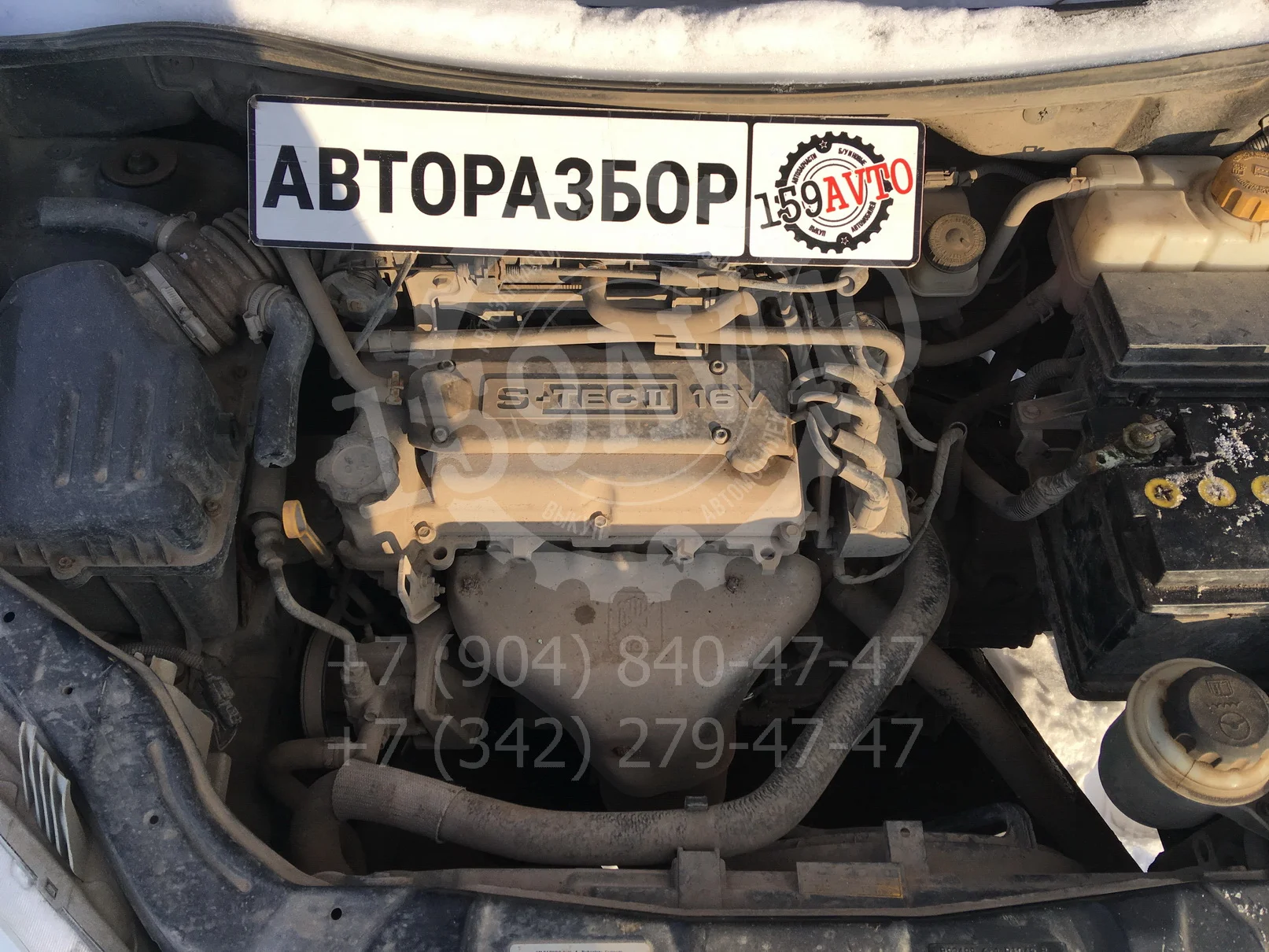 Продажа Chevrolet Aveo 1.2 (84Hp) (B12D1) FWD MT по запчастям