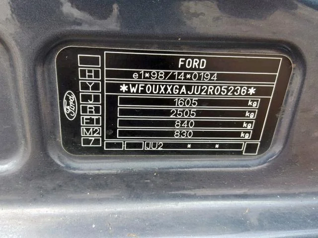 Продажа Ford Fusion 1.6 (100Hp) (FYJA) FWD MT по запчастям