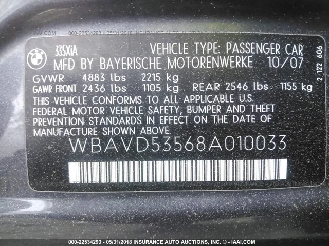 Продажа BMW 3er 3.0 (306Hp) (N54B30) 4WD AT по запчастям