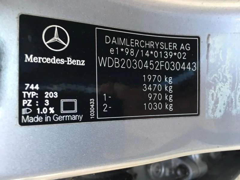 Продажа Mercedes-Benz C class 2.0 (163Hp) (111.955) RWD AT по запчастям