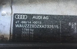 Audi A4 1.8 (125Hp) (ADR) FWD MT в разборе у ООО Ганс