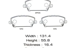 Тормозные колодки передние для Honda Civic FA 2005-2010 седан