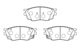 Тормозные колодки передние для Mazda 6 GH Универсал 2007-2012