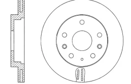 диск тормозной передний для Mazda 6 GH Седан 2007-2012